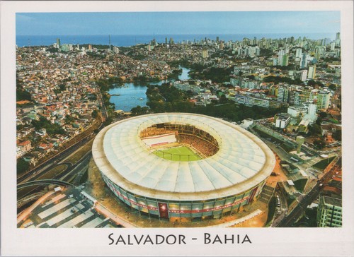 Cartolina arena fonte nova - cartolina,